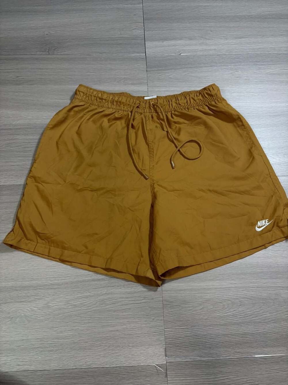 Nike Club Flow Woven Lined Shorts Tan Brown Men's Size Medium
